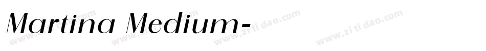 Martina Medium字体转换